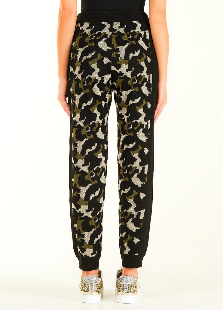 Pantalón de camuflaje de lúrex® verde Liu Jo - large image number 1 Pantalón de camuflaje de lúrex® verde Liu Jo - large image number 1