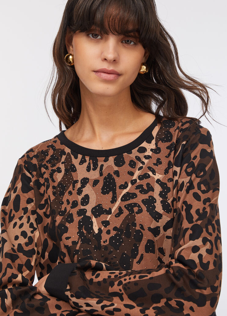 Sudadera con estampado animal Liu Jo Better  chocolate Liu Jo - large image number 4