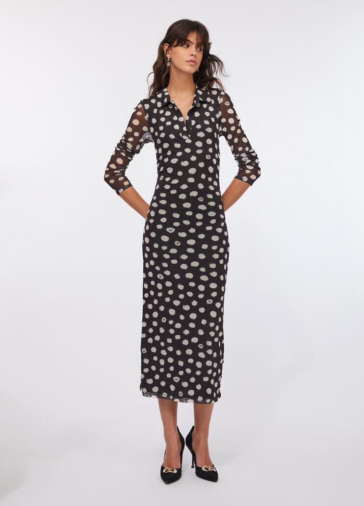 Robe Liu Jo Better noir à pois Liu Jo - large image number 0