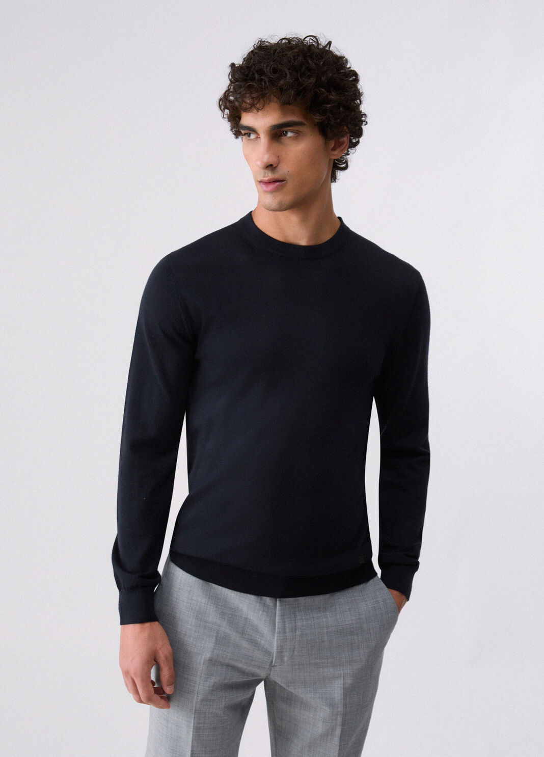 Strick aus Wolle merino Dunkelblau Liu Jo - large image number 0