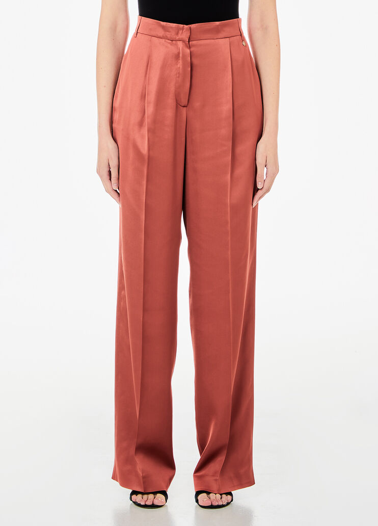 Smart satin suit trousers brown Liu Jo - medium Smart satin suit trousers brown Liu Jo - medium