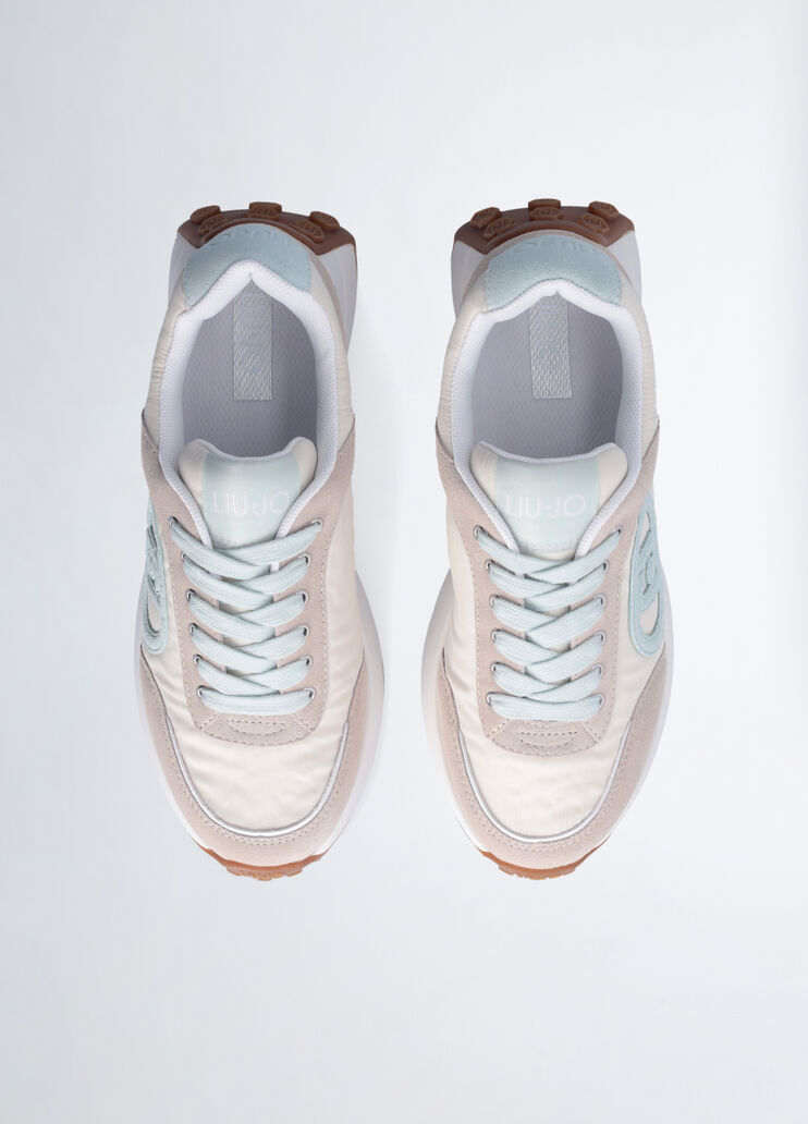 Beige sneakers with light blue logo beige/light blue Liu Jo - large image number 7 Beige sneakers with light blue logo beige/light blue Liu Jo - large image number 7