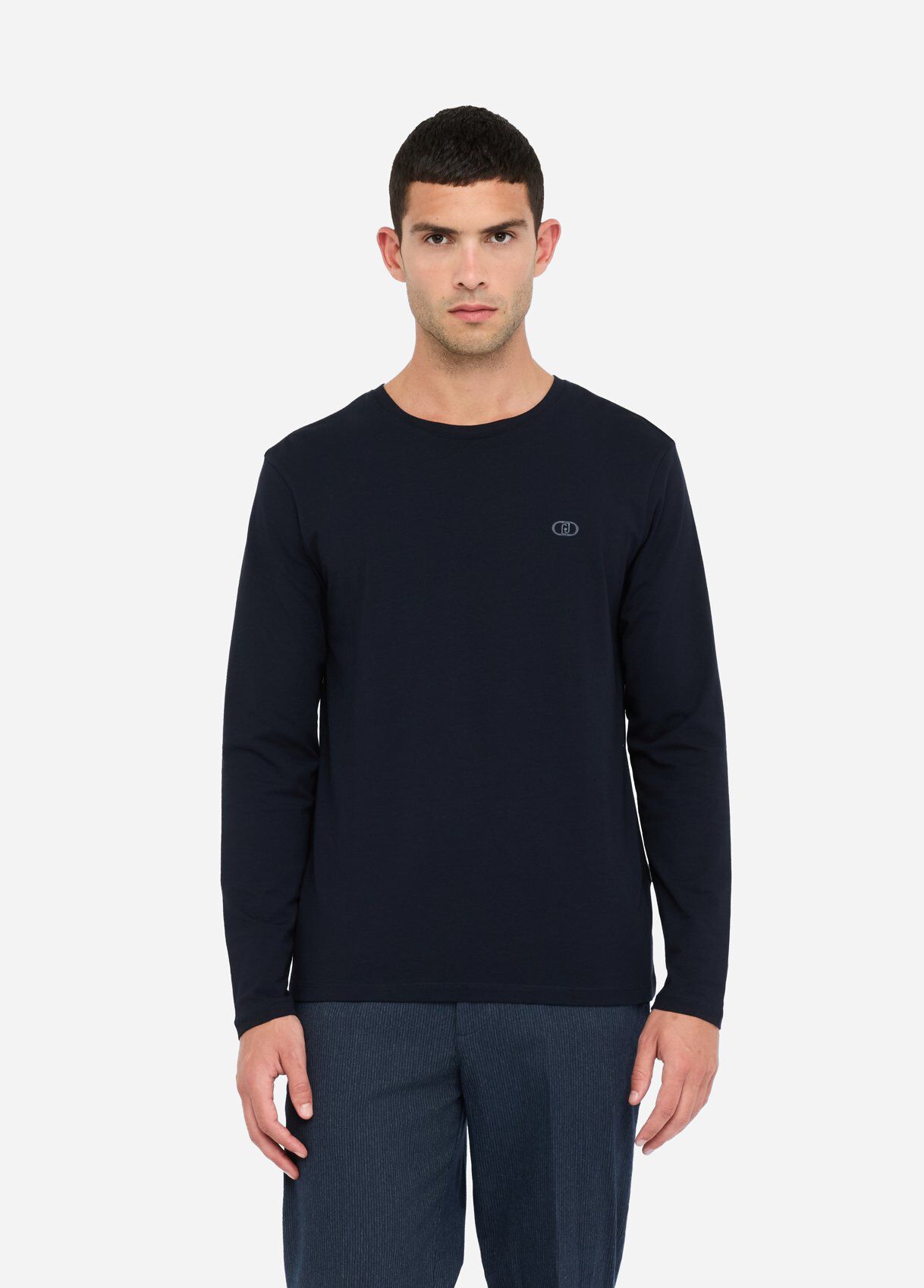 Cotton T-shirt colour dark blue | Liu Jo