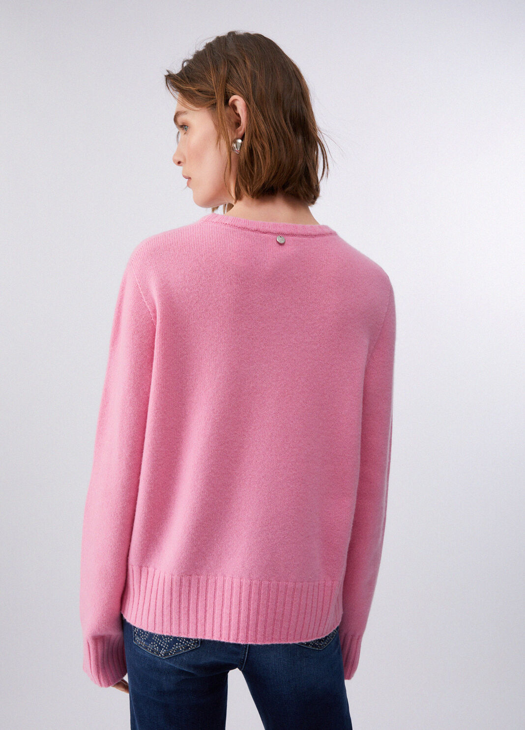 Wool and cashmere jumper peach Liu Jo - large image number 1