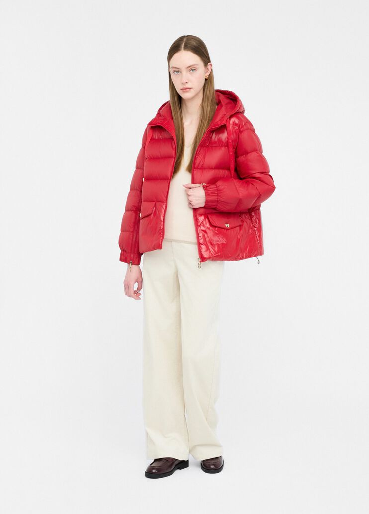 Quilted nylon jacket cherry red Liu Jo - large image number 5 Quilted nylon jacket cherry red Liu Jo - large image number 5