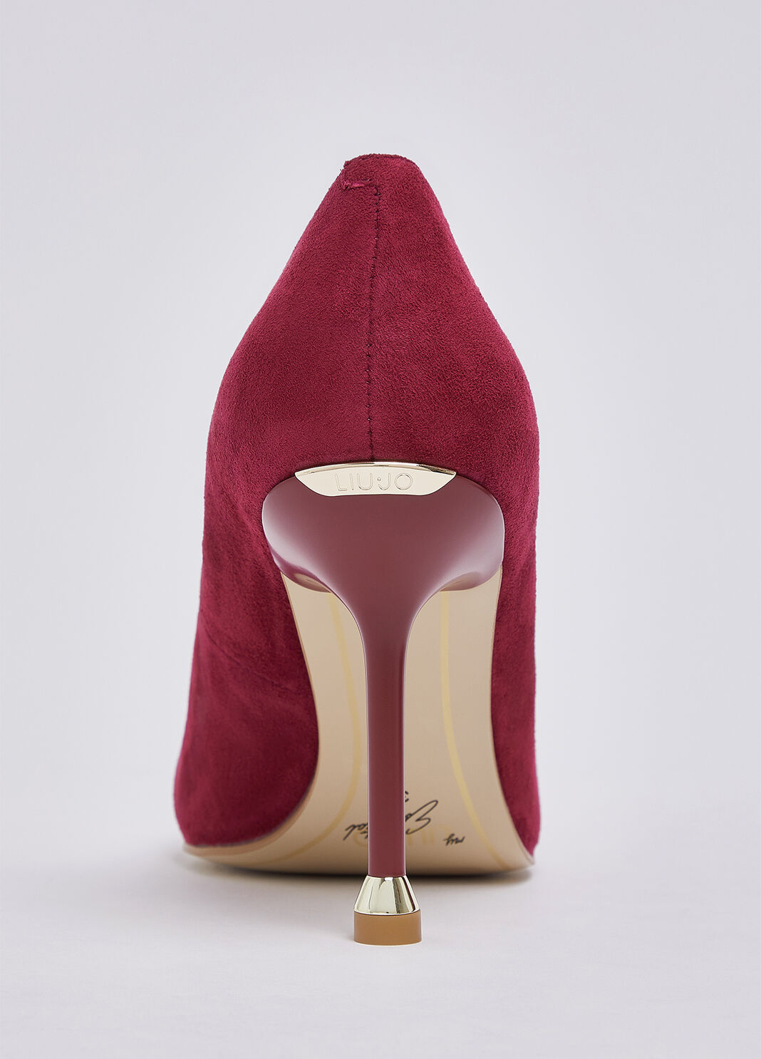 Escarpins en daim bordeaux Liu Jo - large image number 6