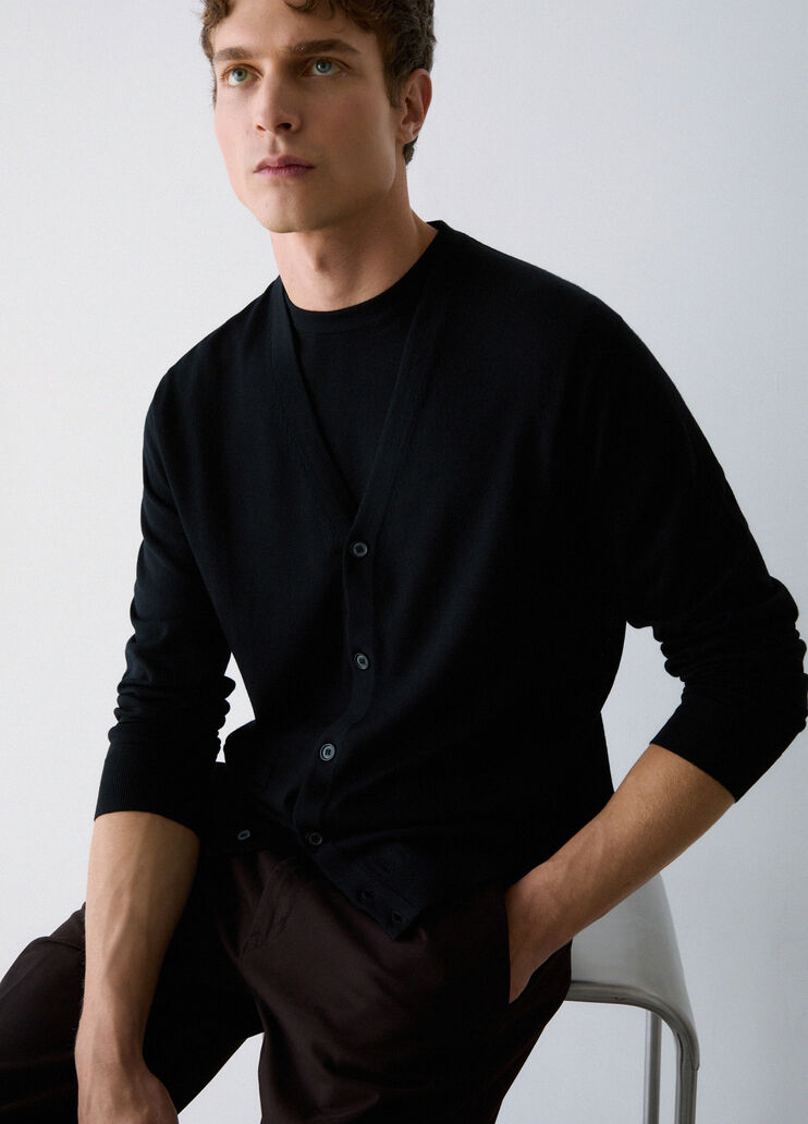 Pure Wool Cardigan black Liu Jo - medium