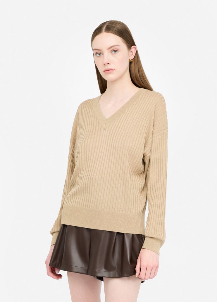 V-neck jumper gold Liu Jo - medium V-neck jumper gold Liu Jo - medium