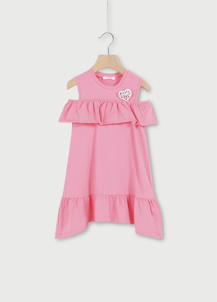 Vestito con cut out Rosa Liu Jo - large image number 0 Vestito con cut out Rosa Liu Jo - large image number 0