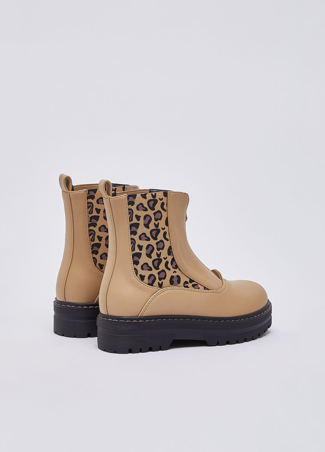 Stiefeletten mit Detail Animalprint Sand Liu Jo - large image number 2