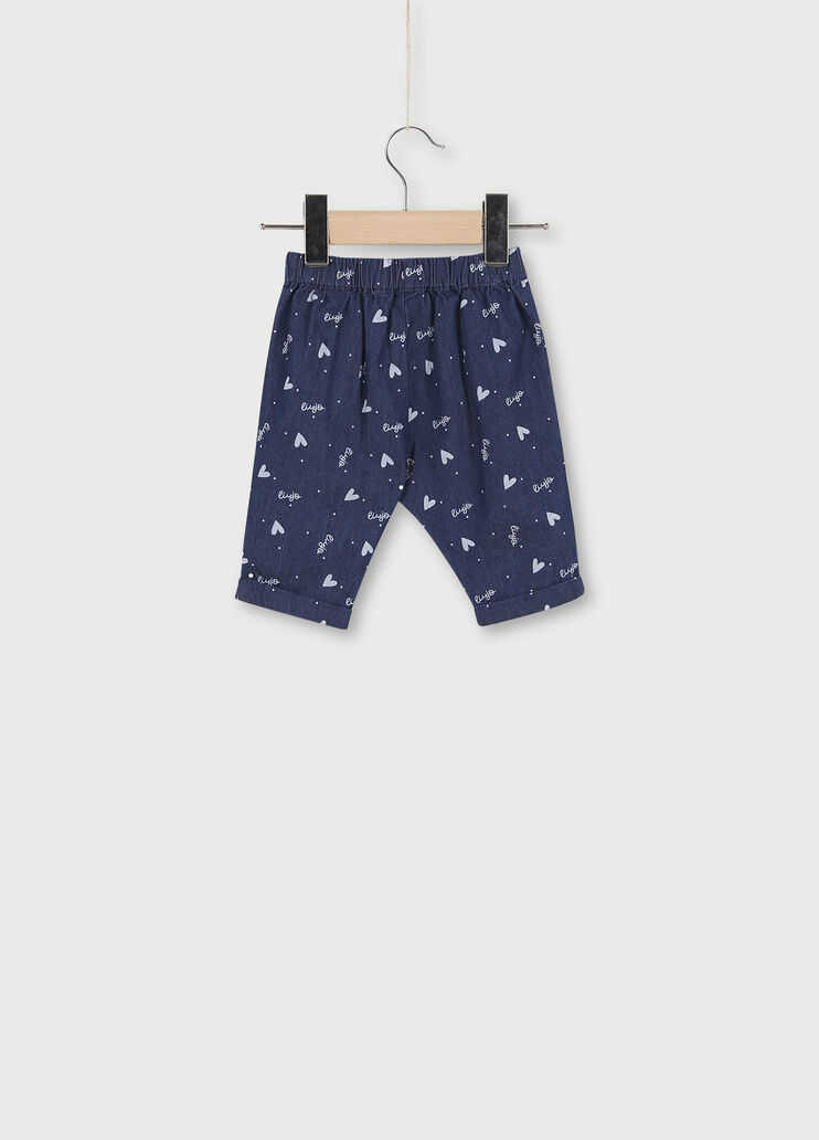 Pantalone da neonata in denim Lavaggio normale Liu Jo - large image number 1