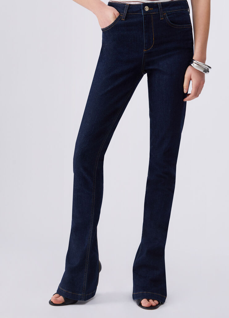 Jeans vita alta con zip denim scuro Liu Jo - medium