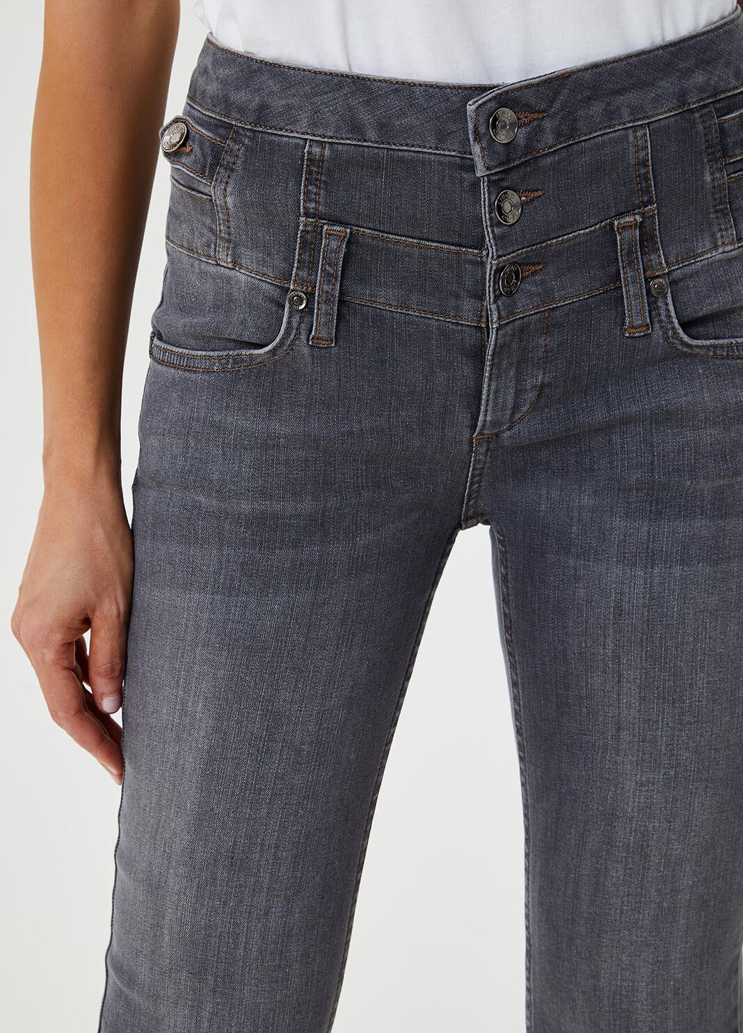 Skinny jeans with button fly Grey Liu Jo - large image number 2