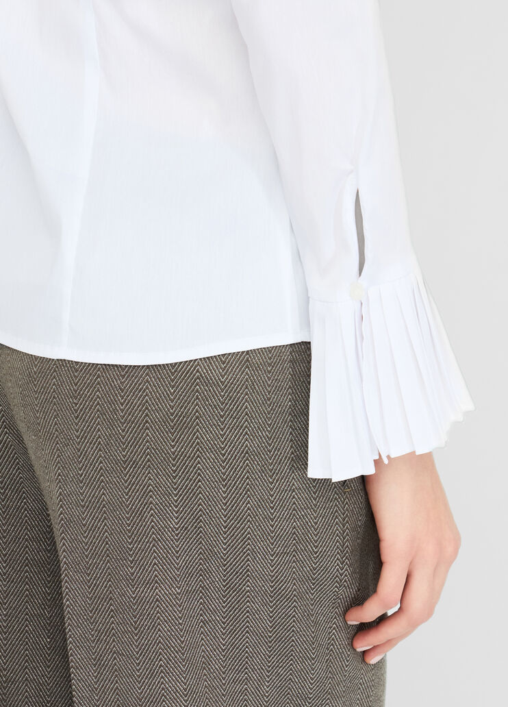 Shirt with pleated details white Liu Jo - large image number 4 Shirt with pleated details white Liu Jo - large image number 4