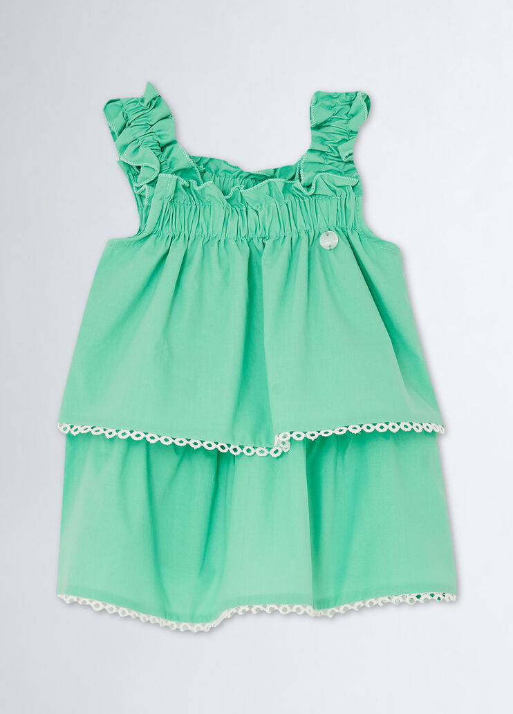 Baby girl’s poplin dress mint green Liu Jo - medium Baby girl’s poplin dress mint green Liu Jo - medium