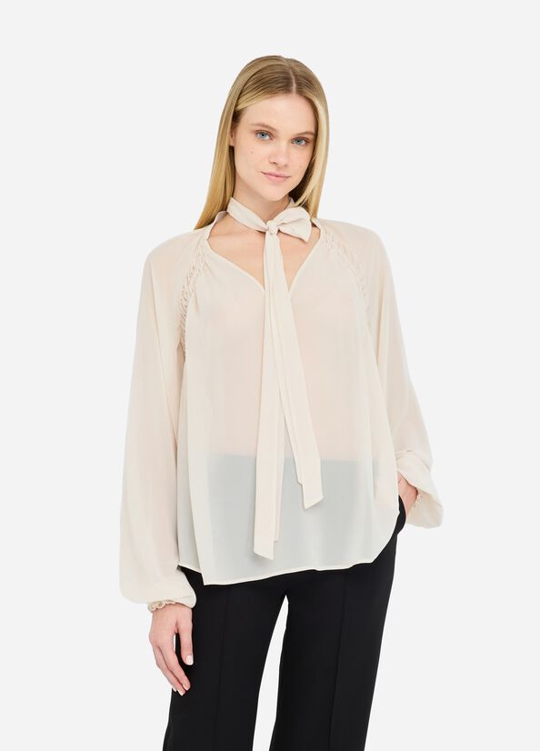 Georgette blouse ivory Liu Jo - medium