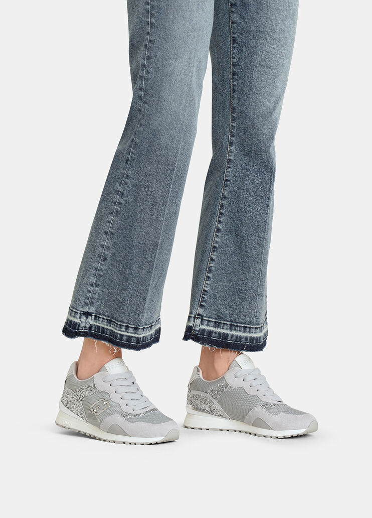 Glitter and mesh sneakers grey Liu Jo - medium Glitter and mesh sneakers grey Liu Jo - medium
