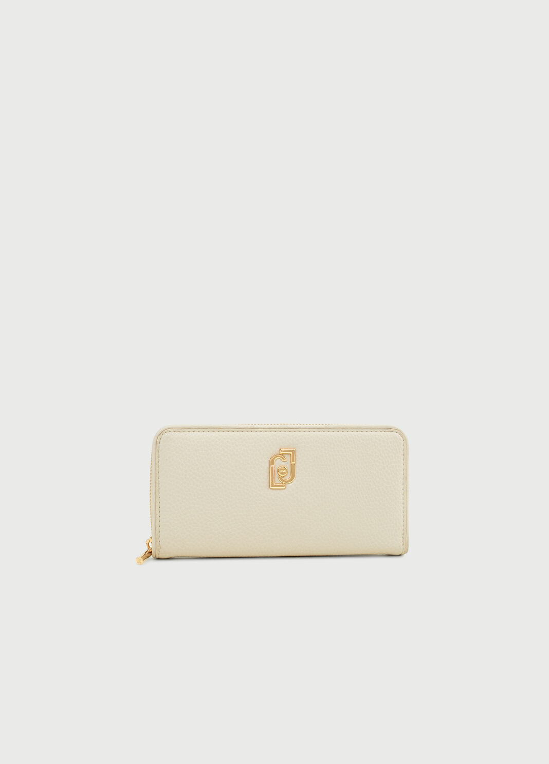 Large wallet with logo champagne Liu Jo - large image number 0