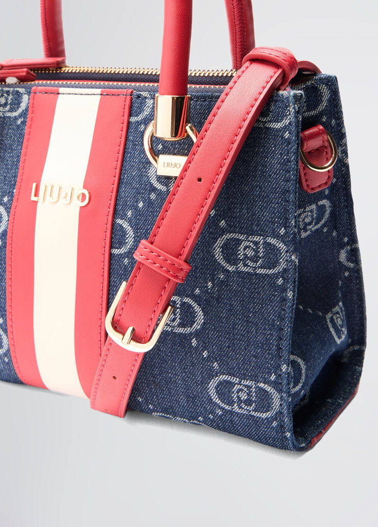 Small monogram bag dark denim Liu Jo - large image number 5 Small monogram bag dark denim Liu Jo - large image number 5