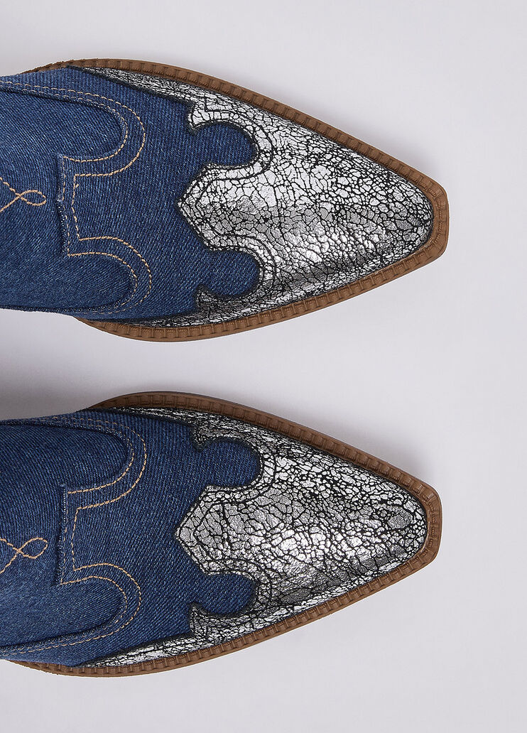 Denim cowboy boots denim/silver Liu Jo - medium