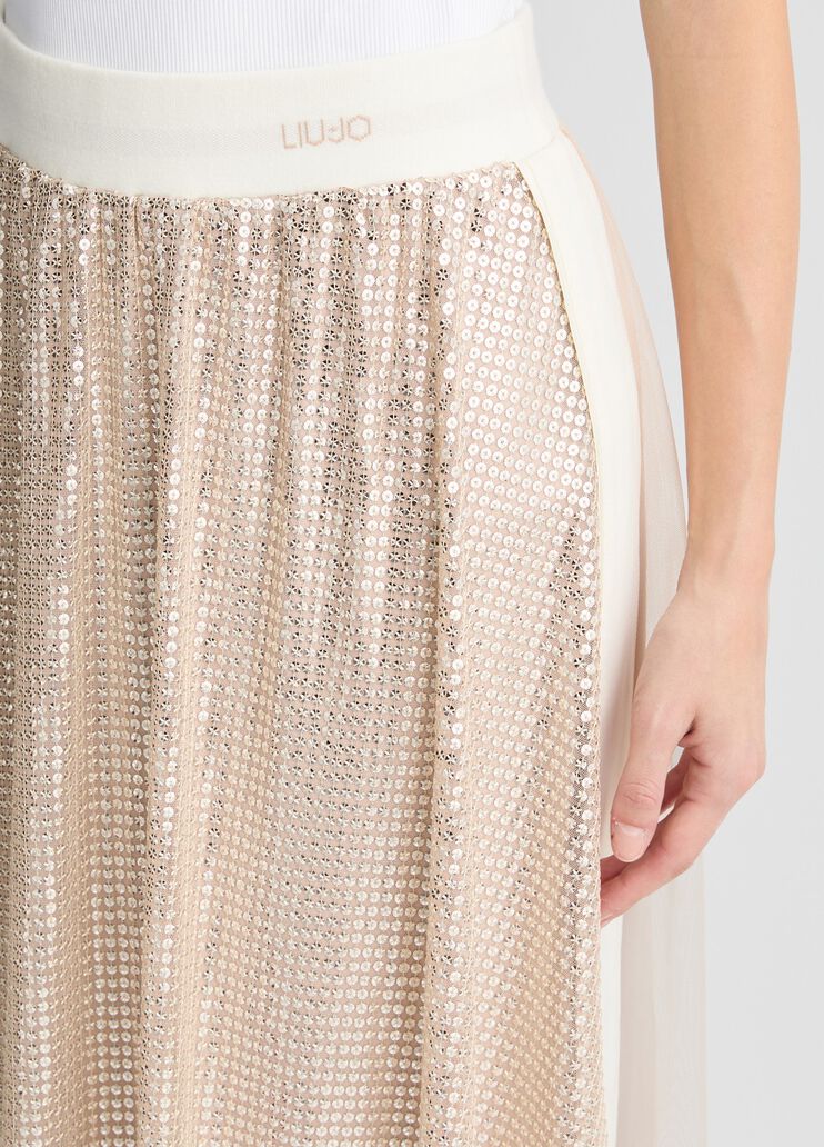 Sequin skirt beige Liu Jo - large image number 2 Sequin skirt beige Liu Jo - large image number 2