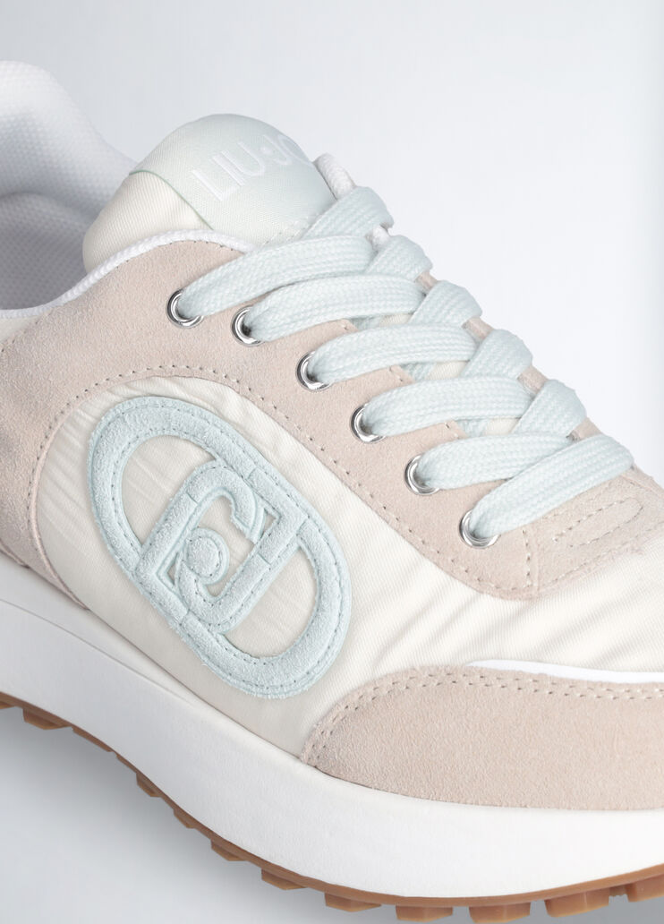 Beige sneakers with light blue logo beige/light blue Liu Jo - large image number 5 Beige sneakers with light blue logo beige/light blue Liu Jo - large image number 5