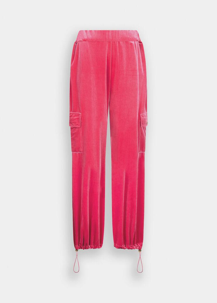 Chenille jogging pants black cherry Liu Jo - large image number 6 Chenille jogging pants black cherry Liu Jo - large image number 6