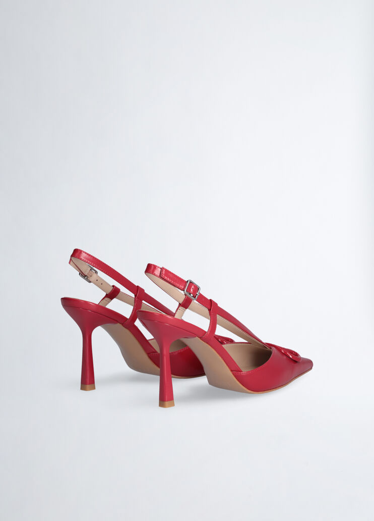 Slingbacks with maxi-logo red Liu Jo - large image number 3 Slingbacks with maxi-logo red Liu Jo - large image number 3