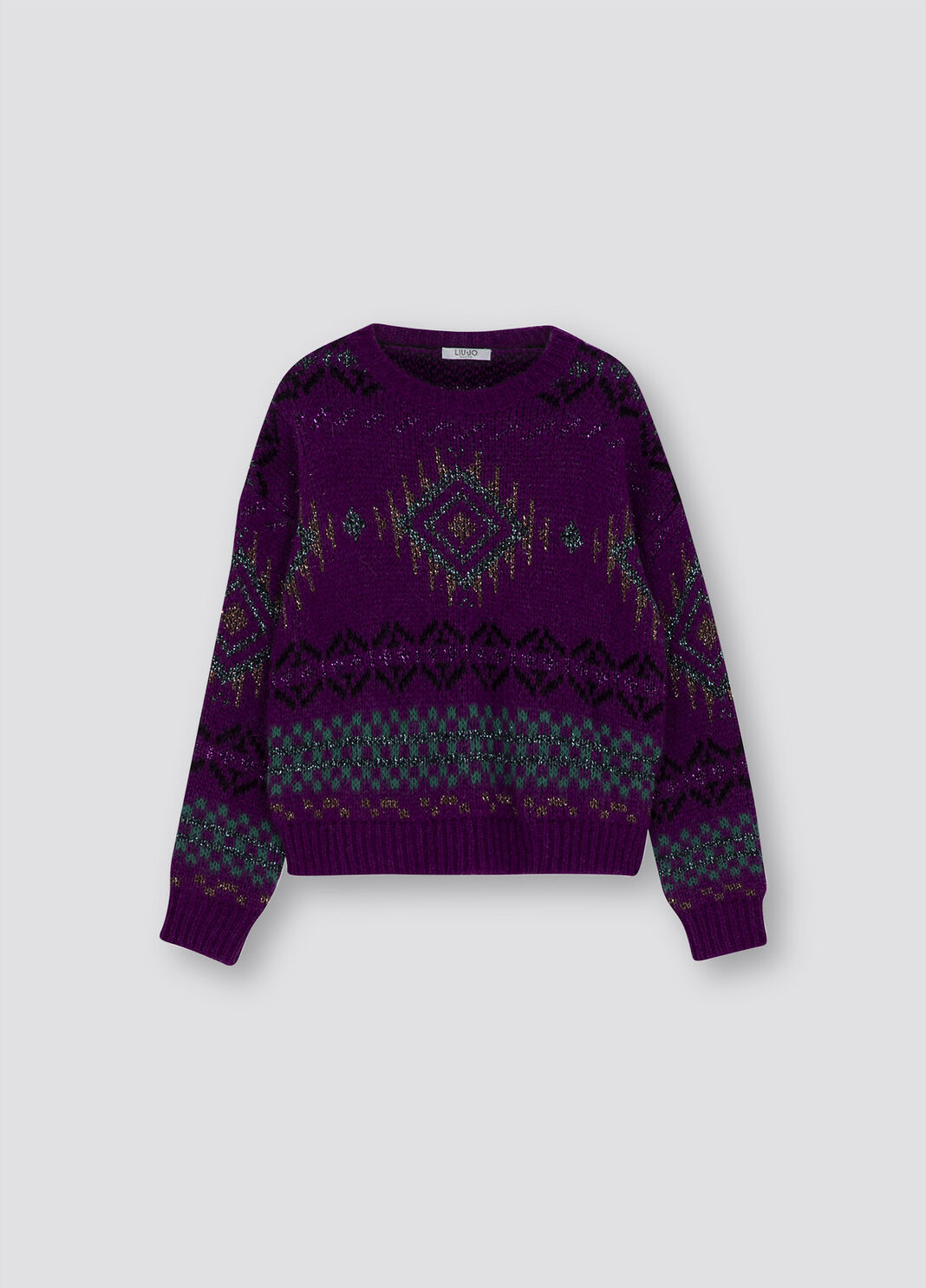 Jacquard-Pullover  Violett Liu Jo - large image number 0