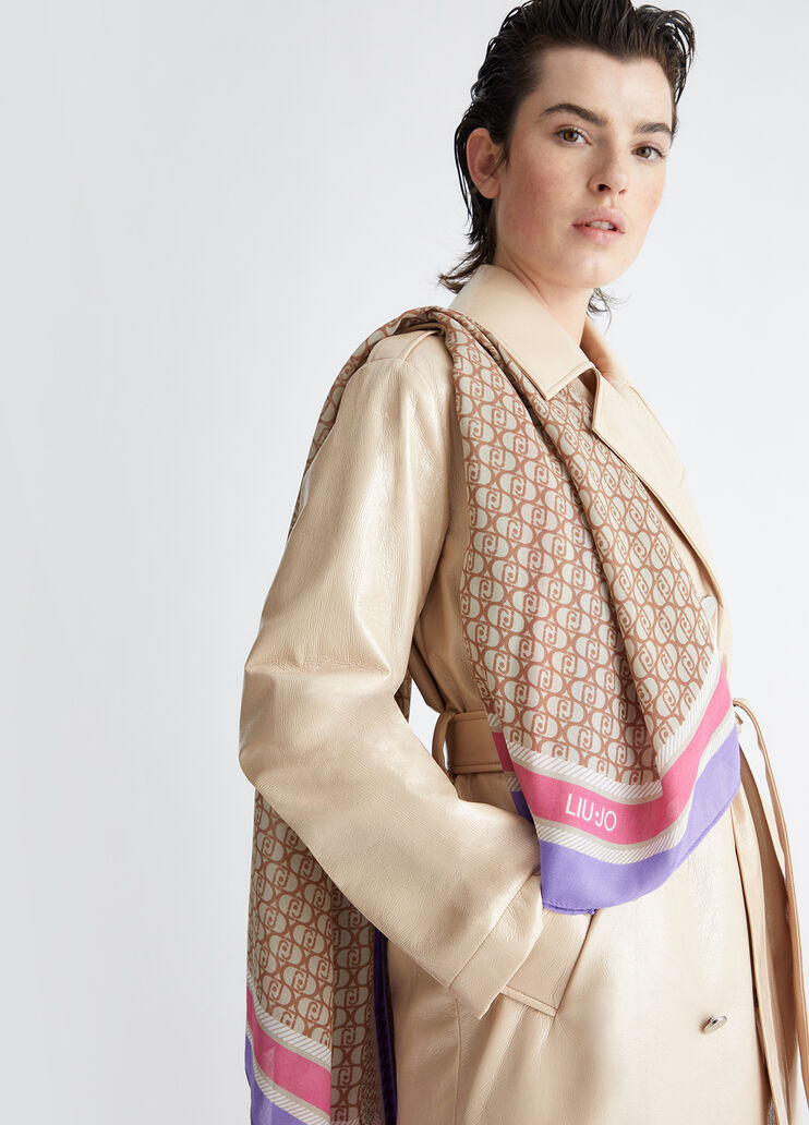 Tuch mit Logo violett Liu Jo - large image number 0