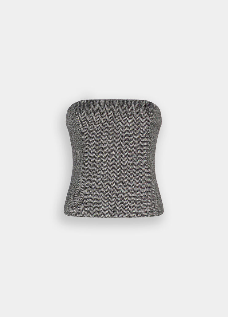 Top spinato grigio spinato Liu Jo - large image number 6