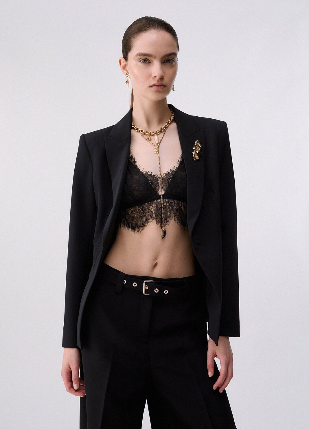 Blazer with detail zip black Liu Jo - large image number 0