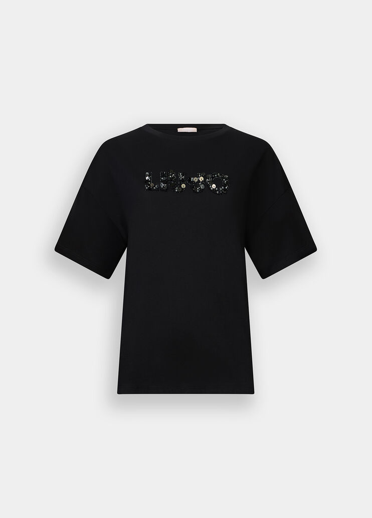 T-Shirt Liu Jo Better Schwarz Liu Jo - large image number 4 T-Shirt Liu Jo Better Schwarz Liu Jo - large image number 4