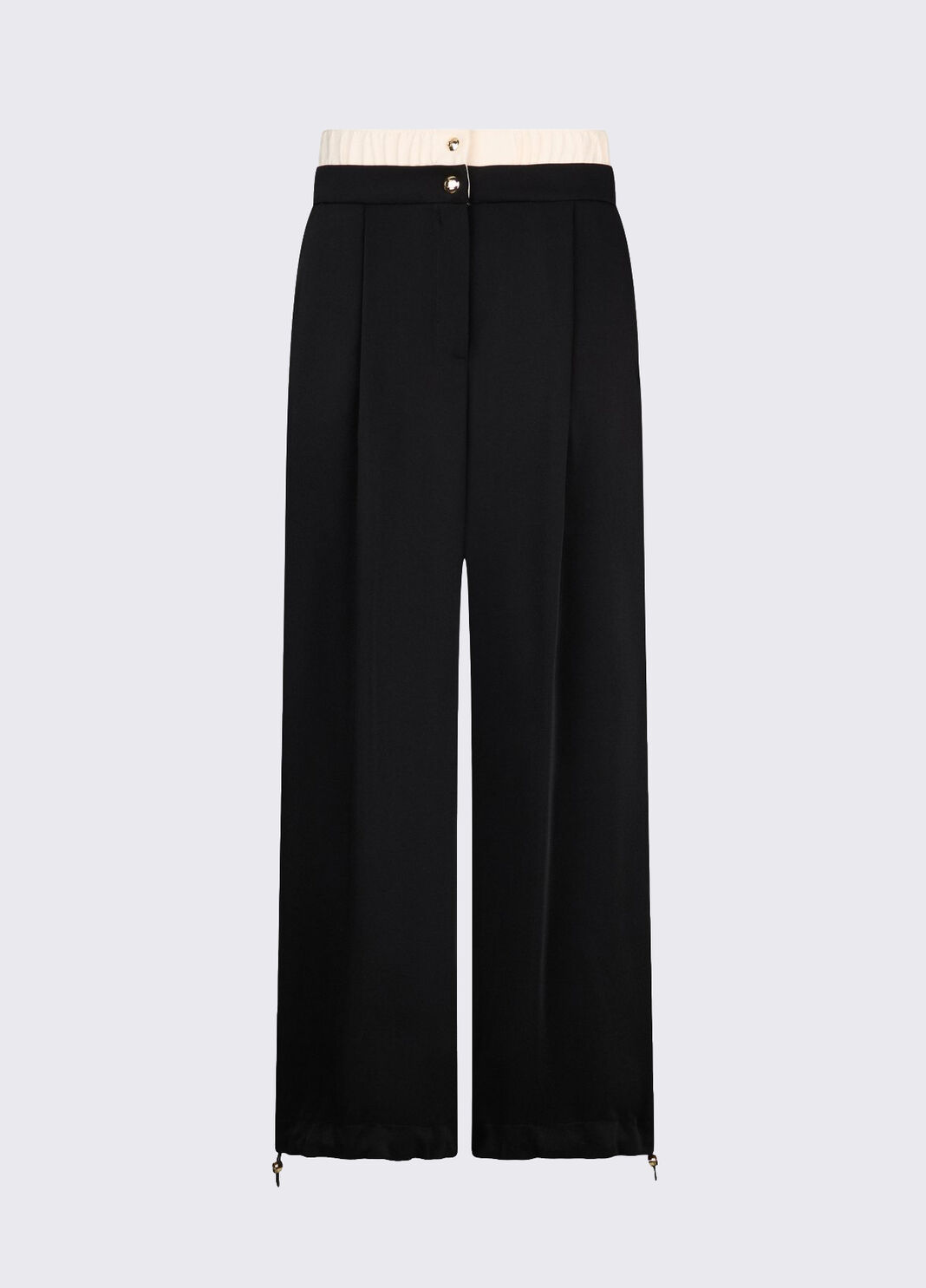 Trousers with double waistband black Liu Jo - large image number 6