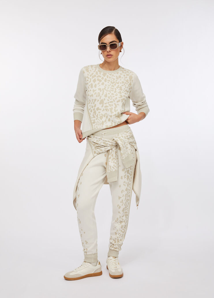 Джемпер с анималистическим мотивом белый Liu Jo - large image number 5