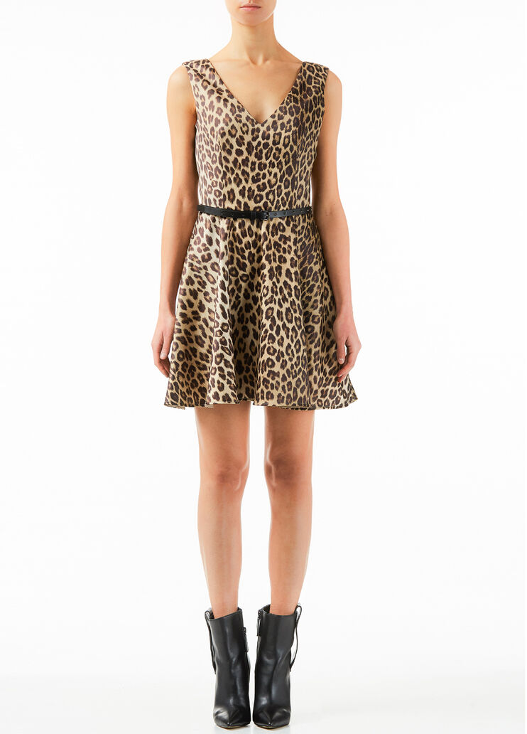 Короткое платье с ремешком Леопардовый Liu Jo - large image number 0