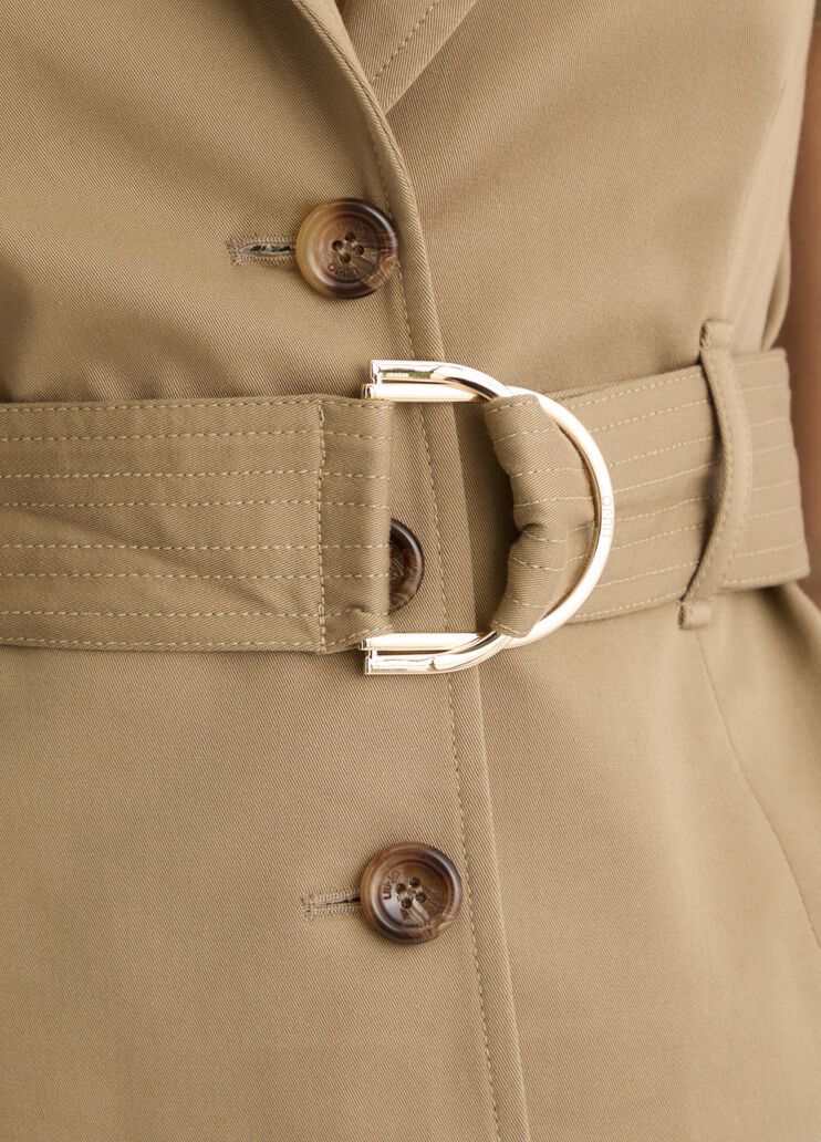 Green jacket with belt beige Liu Jo - large image number 4 Green jacket with belt beige Liu Jo - large image number 4