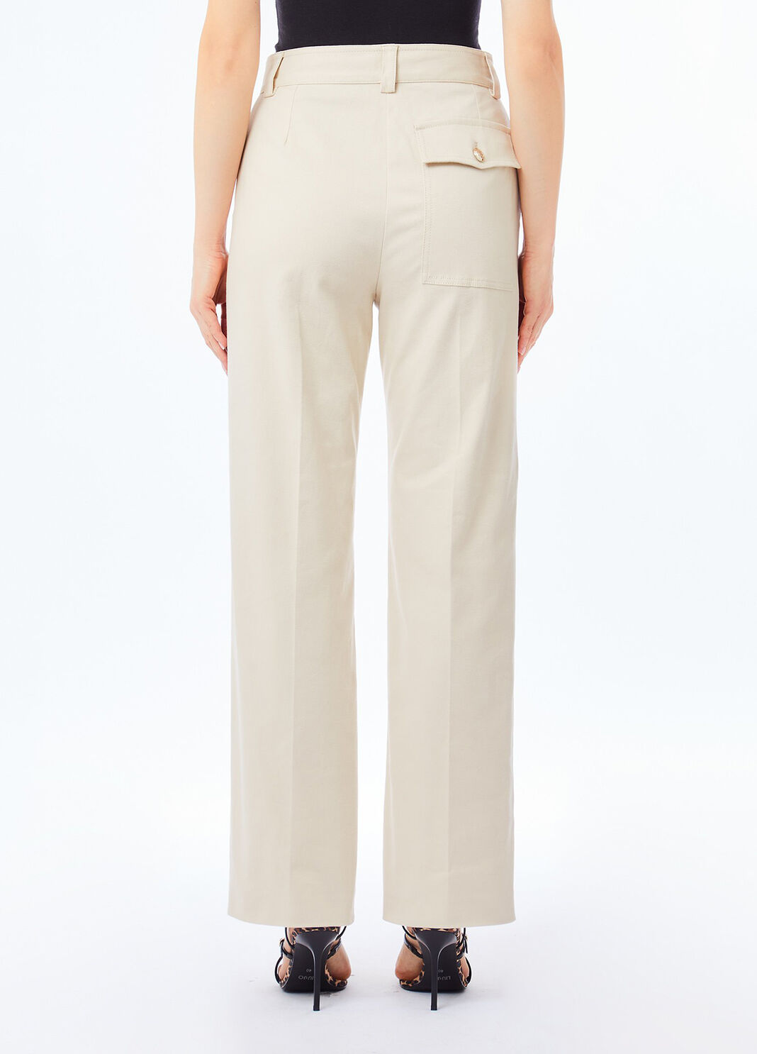Cotton chino trousers white Liu Jo - large image number 1