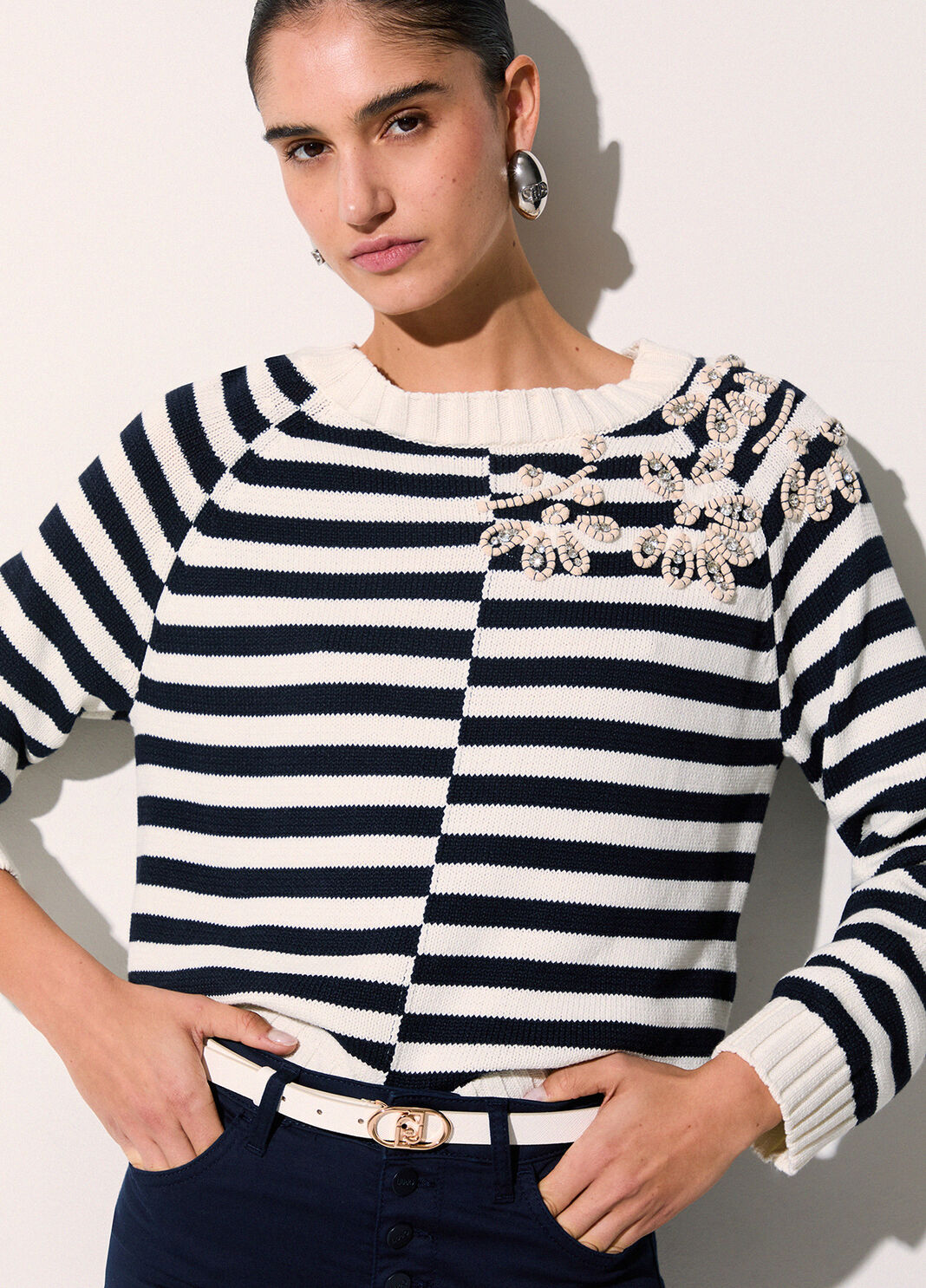 Ceinture fine Liu Jo Better cr&egrave;me Liu Jo - large image number 0