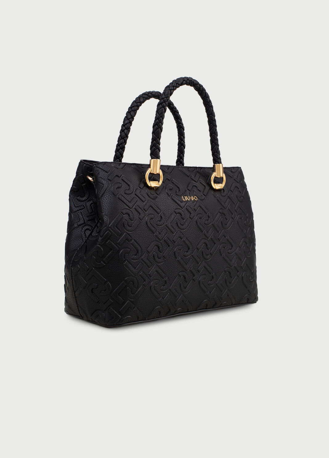 Handbag with logo Black Liu Jo - large image number 2