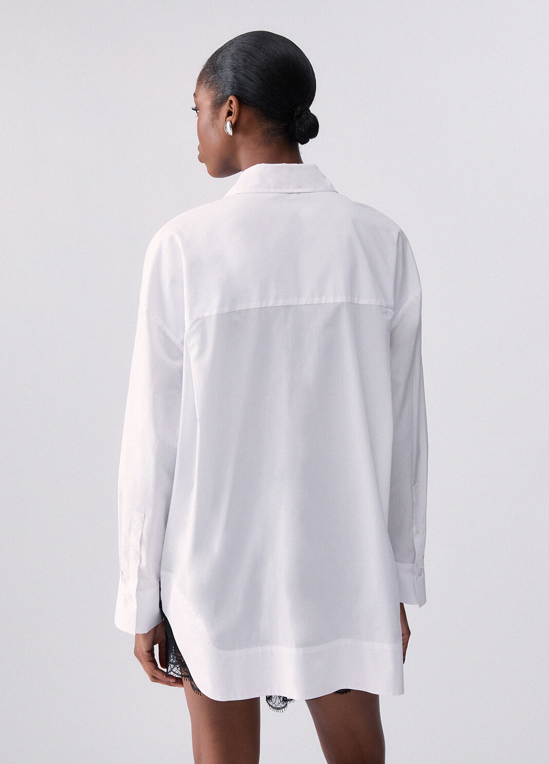 Poplin shirt with embroidery optical white Liu Jo - large image number 1