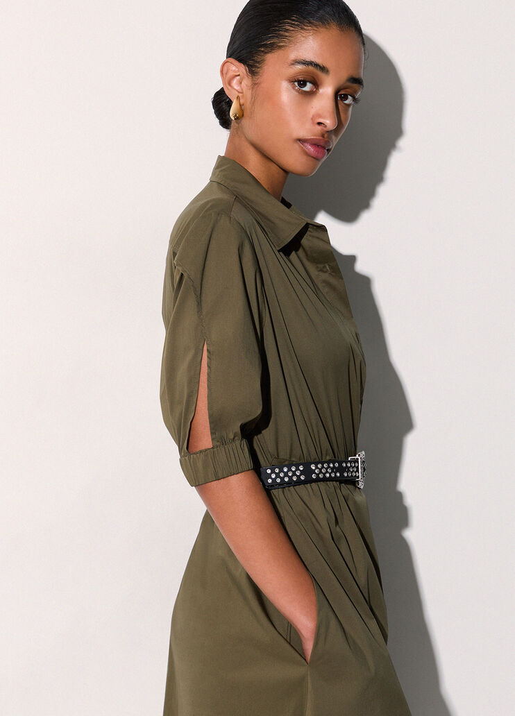 Midi-Hemdblusenkleid Gr&uuml;n Liu Jo - medium