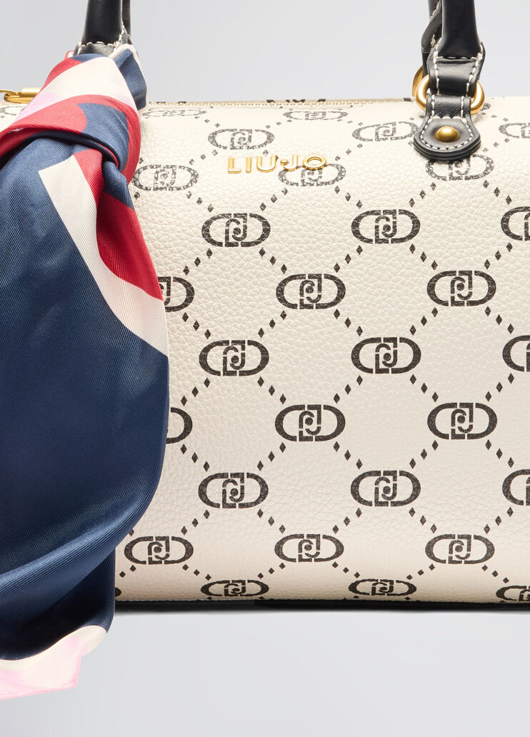 Monogram bag with foulard cream Liu Jo - large image number 4 Monogram bag with foulard cream Liu Jo - large image number 4