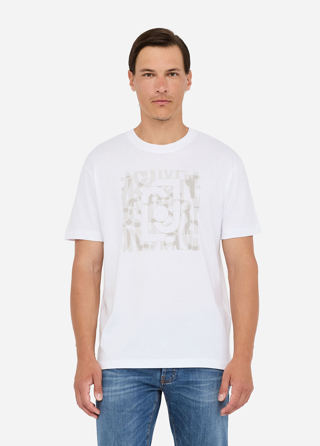 Cotton T-shirt with logo white Liu Jo - large image number 0