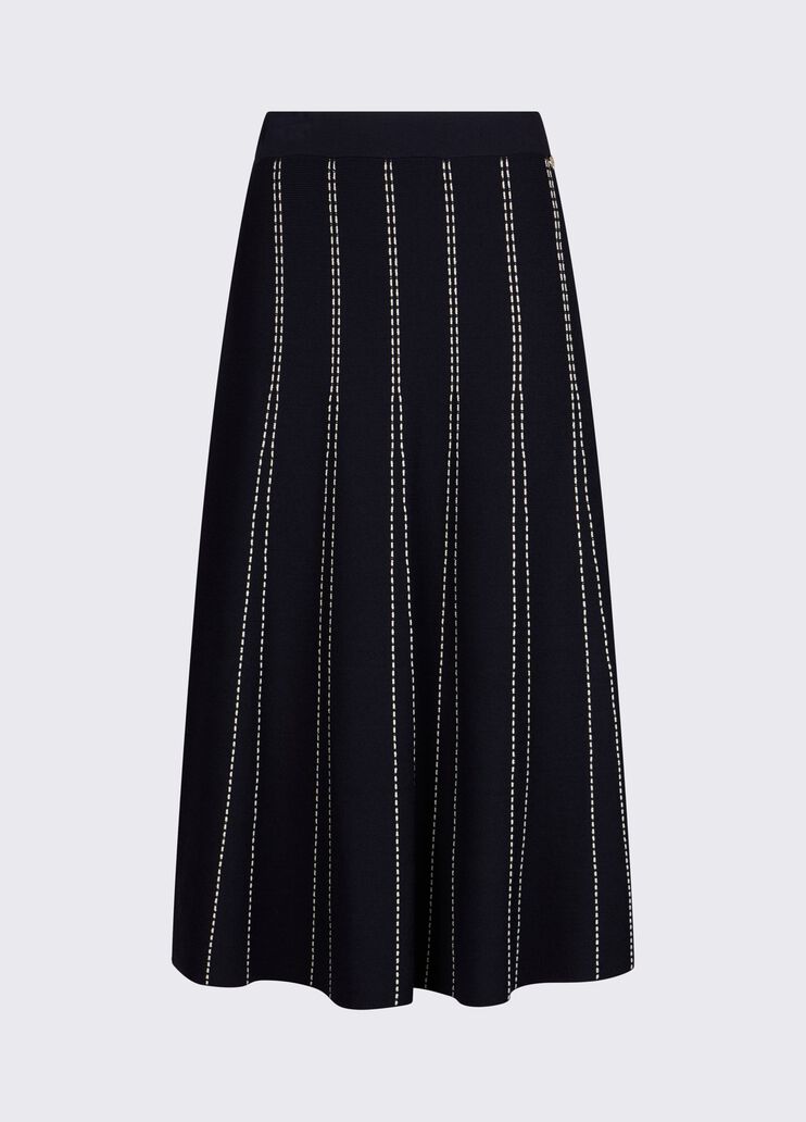 Knit midi skirt blue Liu Jo - large image number 6