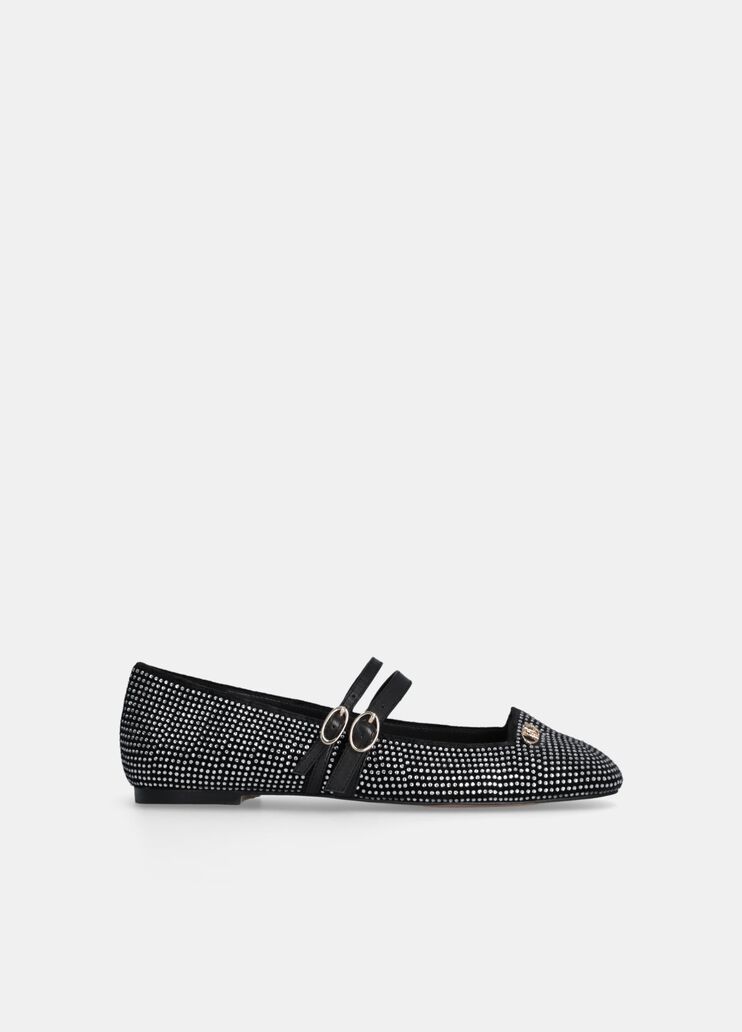 Full Rhinestone Ballet Flats black Liu Jo - medium