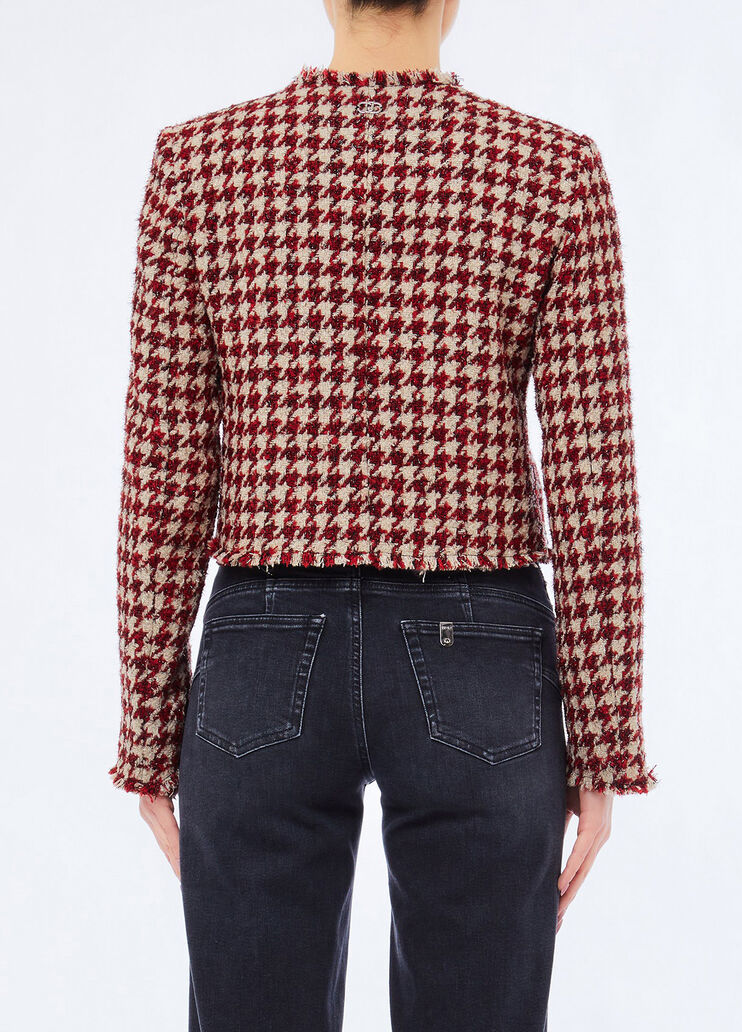 Boucl&eacute; jacket with jewel buttons red Liu Jo - medium