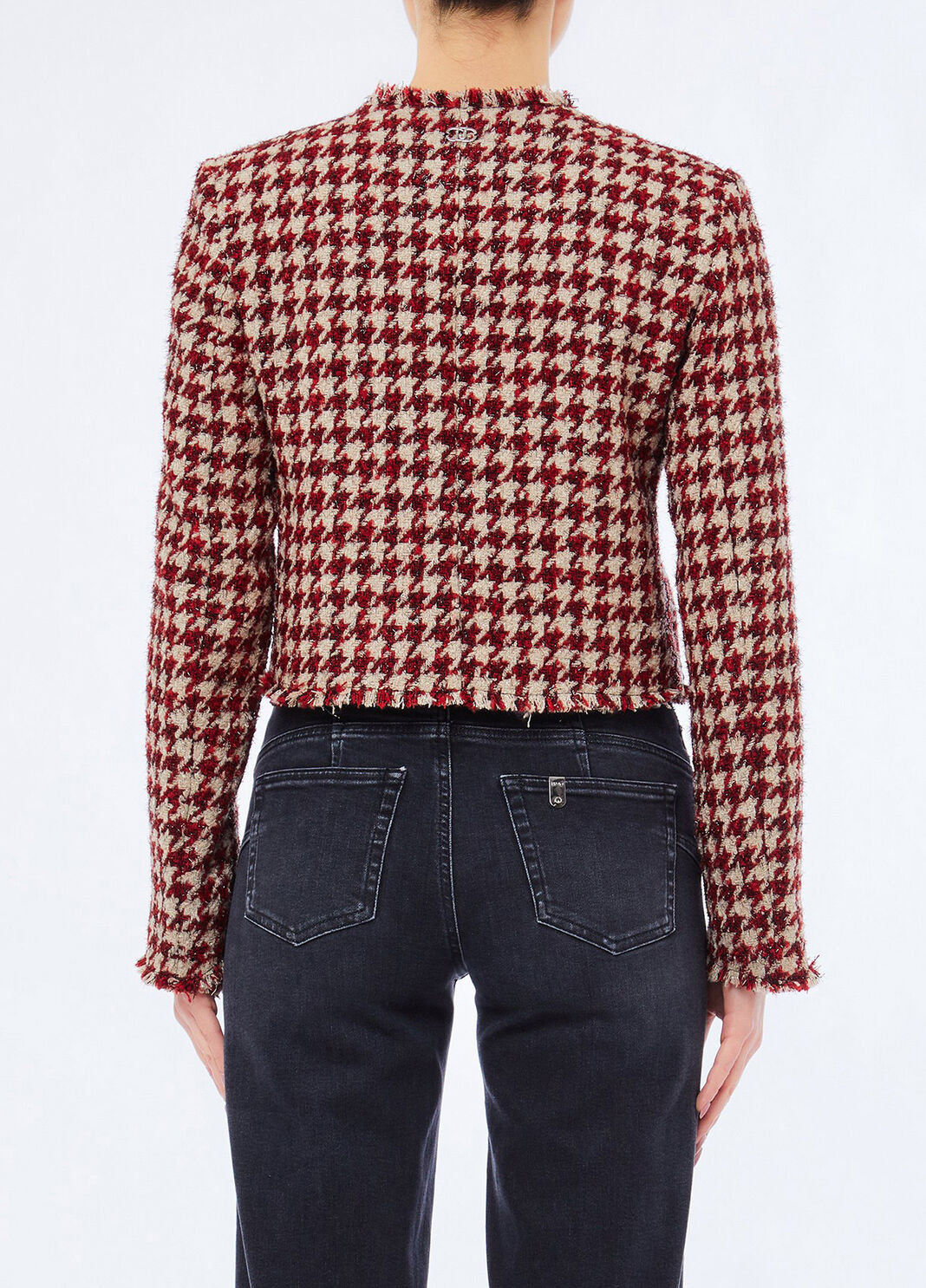 Boucl&eacute; jacket with jewel buttons red Liu Jo - large image number 1