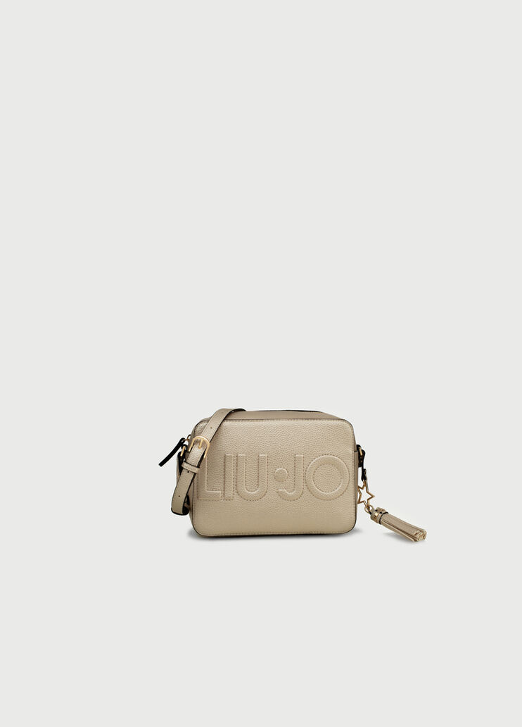 Crossbody bag with logo Light gold Liu Jo - large image number 0