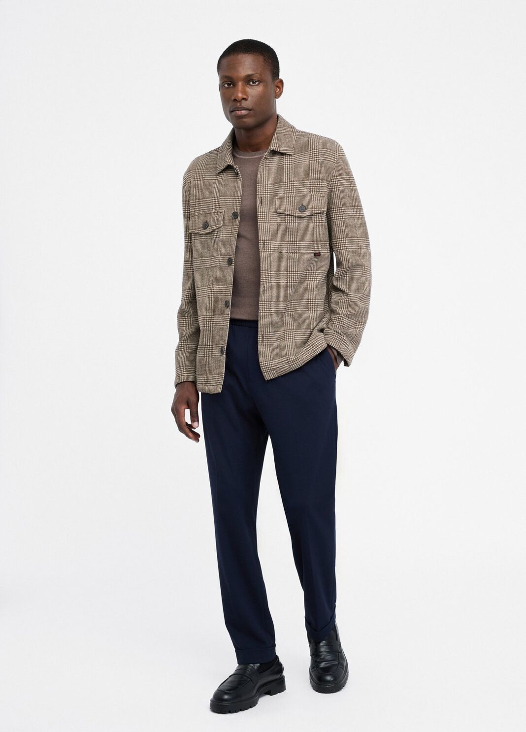 Camisa Pr&iacute;ncipe de Gales de algod&oacute;n beige Liu Jo - large image number 5